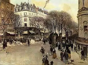 Jean-François Raffaëlli, Boulevard des Italiens (vers 1900).