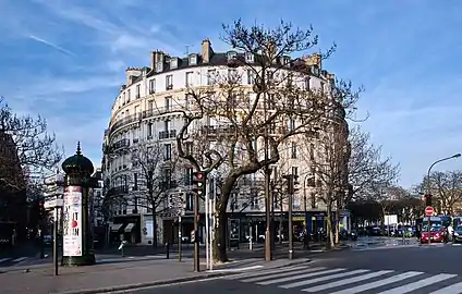 Bâtiment actuel, à l'angle des boulevards Bourdon et Morland.