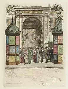 Le passage en 1877 (Dessin du  A.-P. Martial)