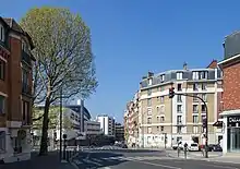 Description de l'image Boulevard Sérurier and Lycée Diderot, Paris 8 April 2017.jpg.