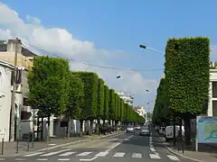 Boulevard de Launay, vu de la place Général-Mellinet, en direction de la place René-Bouhier