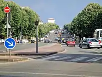 Le boulevard du maréchal Leclerc depuis la barrière d'Ornano.
