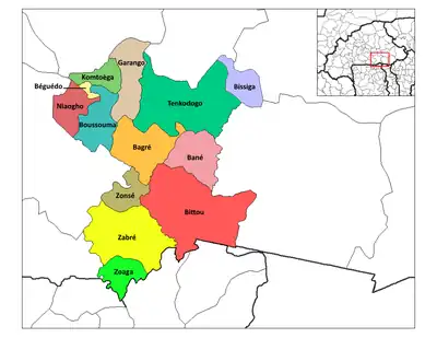 Localisation de Béguédo