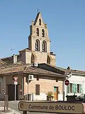 Le clocher-mur de l'église Notre-Dame.