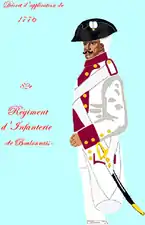 régiment de Boulonnais de 1776 à 1779