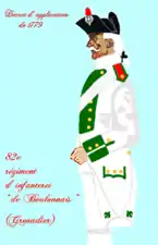 régiment de Boulonnais de 1779 à 1791
