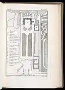 Plan de la Grande terrasse de Meudon.