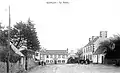 Le bourg de Garlan vers 1920 (carte postale).