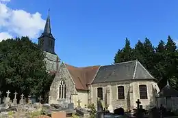 L'église Saint-Martin. Côté Sud.