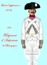 régiment de Bourgogne de 1776 à 1779