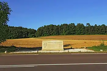 Monument aux morts lors de la libération de l'Aube le 28 août 1944...