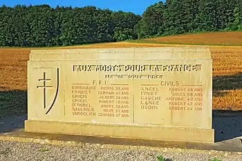 Monument aux morts du 28 août 1944