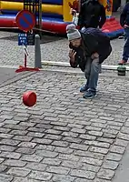 La bourle sur pavé à Dottignies.