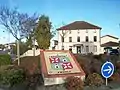 Mosaïque du blason de la ville de Boussens en Haute-Garonne pour fêter le jumelage avec la ville de Boussens en Suisse en 1987