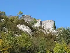 Les vestiges de l'ancien front nord de l'enceinte de Bouvignes compris entre les rues Génard et Barbier, le rocher sous Crèvecœur et le chemin de fer, à savoir: