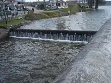 Détail du barrage.