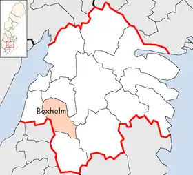 Localisation de Boxholm