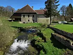 Le moulin d'Amans sur l'Audeux.