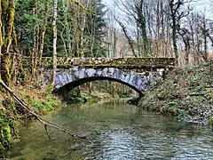 Pont sur l'Audeux vers Bretigney-Notre-Dame.