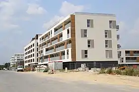 Le quartier Clause-Bois-Badeau en construction en 2013.