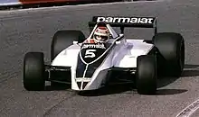  Photo de Nelson Piquet sur Brabham BT49.