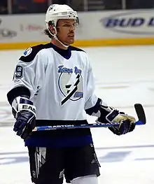 Brad Richards, récipiendaire du trophée Conn-Smythe en 2004