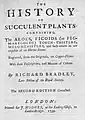 The History of succulent plants, 1739