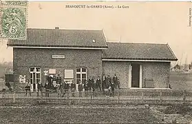 La gare vers 1910(carte postale).