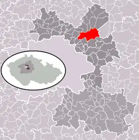 Localisation de Brandýs nad Labem-Stará Boleslav