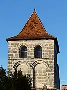 Le clocher de l'ancienne église de Saint-Pardoux-de-Feix.