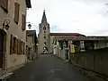 Vue de l'église de Brassempouy