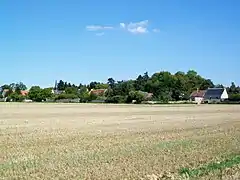 Panorama du village depuis l'ouest.