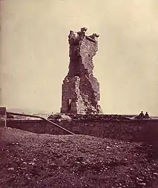 La tour de la colline de la Miotte en 1871.