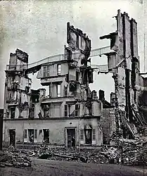 Immeuble en ruine à Paris.