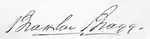 Signature de Braxton Bragg