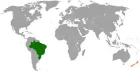 Nouvelle-Zélande et Brésil