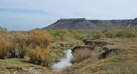 La rivière Brazos à l'est de la Llano Estacado.