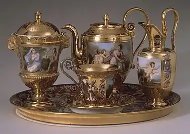 Service à petit déjeuner, Sèvres, 1813. Metropolitan Museum of Art.