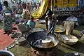 Préparation du petit-déjeuner, Jan Satyagraha 2012, Agra.
