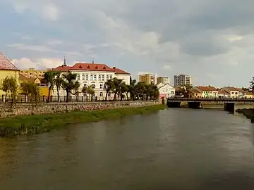 La rivière Dyje dans le centre-ville.