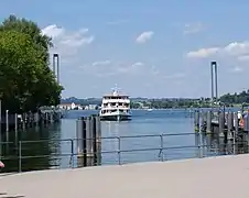 Le lac de Constance à Brégence.