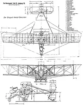 vue en plan de l’avion