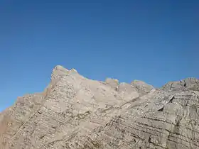 Vue de la face nord-est du Breithorn.