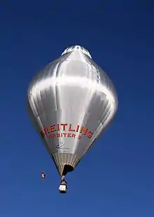 Tour du monde en ballon Breitling Orbiter 3 en 1999.