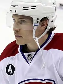 Description de l'image Brendan Gallagher - Montreal Canadiens (cropped).jpg.