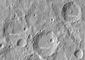 Image illustrative de l'article Metius (cratère)