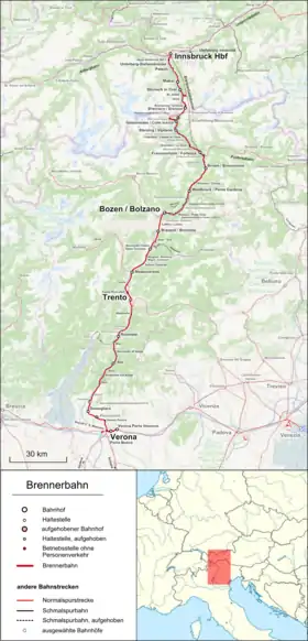 Voir la carte de la ligne.