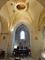 Vue vers le nord dans la chapelle latérale nord.