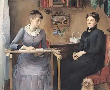 Chez soi (1885), par Louise Catherine Breslau.