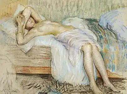 Vendredi ou Paresse matinale (1910). Louise Catherine Breslau. Collection privée.